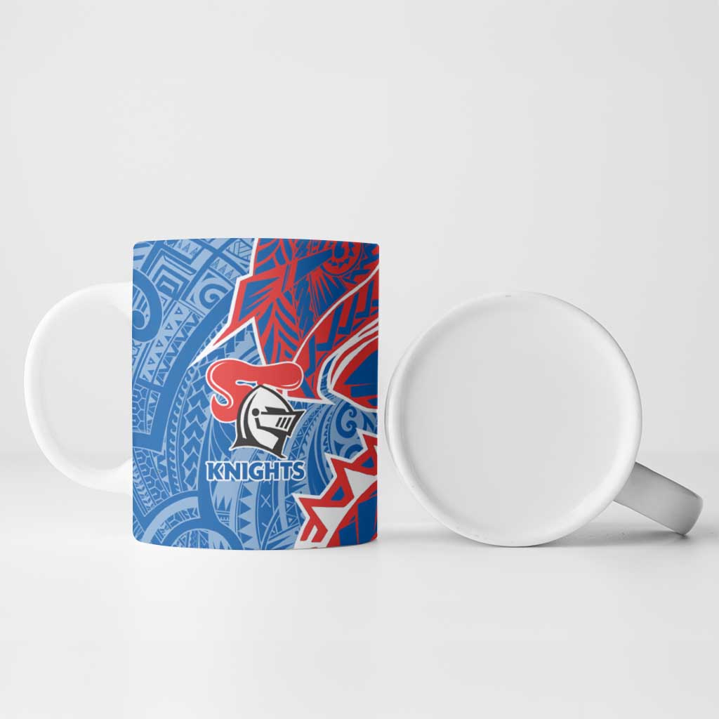 Newcastle Knights Ceramic Mug Polynesian Tribal Tattoo Pacific Sport Art