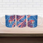 Newcastle Knights Ceramic Mug Polynesian Tribal Tattoo Pacific Sport Art