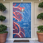 Newcastle Knights Door Cover Polynesian Tribal Tattoo Pacific Sport Art