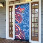 Newcastle Knights Door Cover Polynesian Tribal Tattoo Pacific Sport Art
