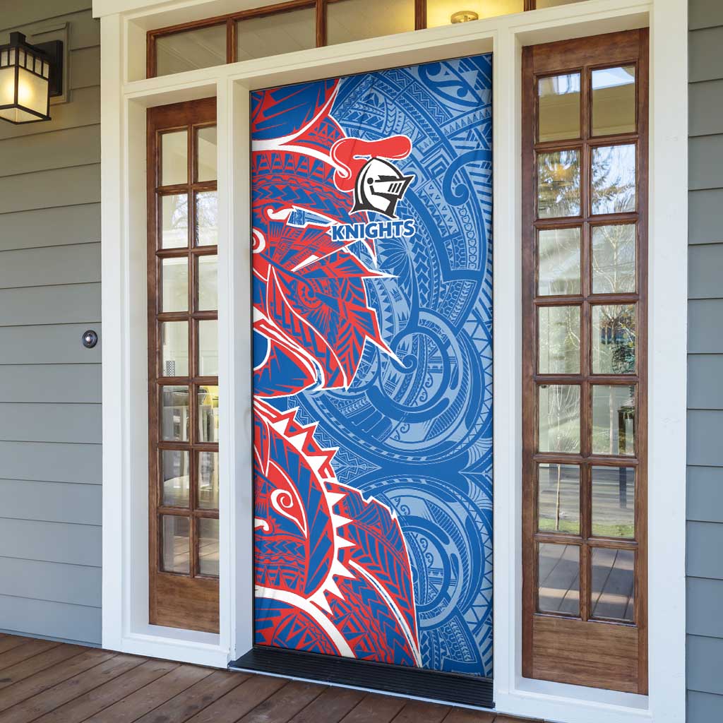 Newcastle Knights Door Cover Polynesian Tribal Tattoo Pacific Sport Art