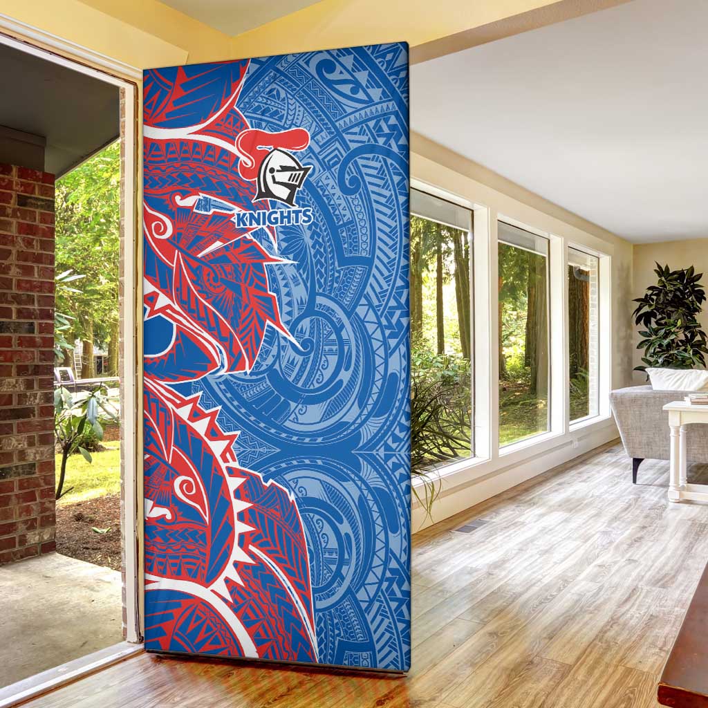Newcastle Knights Door Cover Polynesian Tribal Tattoo Pacific Sport Art