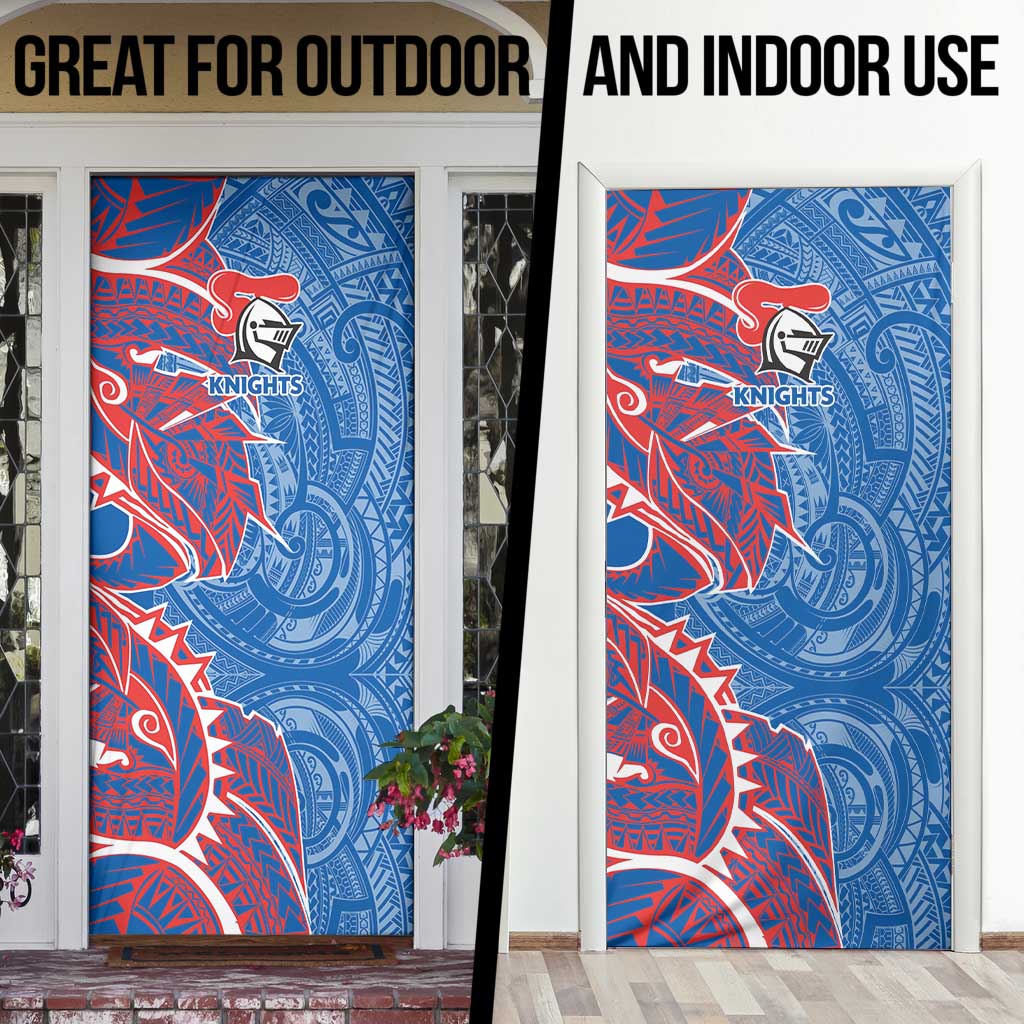 Newcastle Knights Door Cover Polynesian Tribal Tattoo Pacific Sport Art