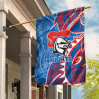 Newcastle Knights Garden Flag Polynesian Tribal Tattoo Pacific Sport Art