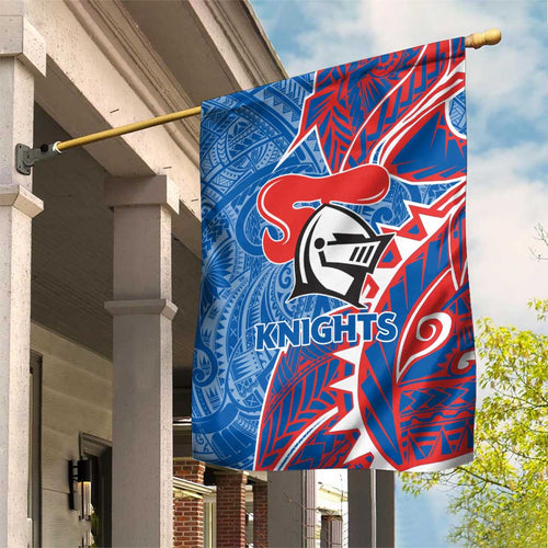 Newcastle Knights Garden Flag Polynesian Tribal Tattoo Pacific Sport Art