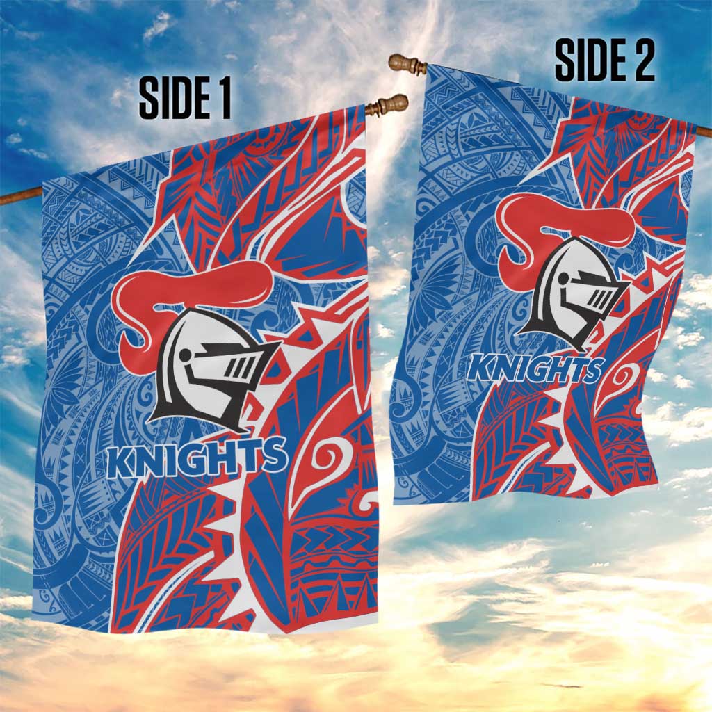 Newcastle Knights Garden Flag Polynesian Tribal Tattoo Pacific Sport Art