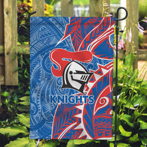 Newcastle Knights Garden Flag Polynesian Tribal Tattoo Pacific Sport Art