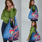 Newcastle Knights Grocery Bag Polynesian Tribal Tattoo Pacific Sport Art