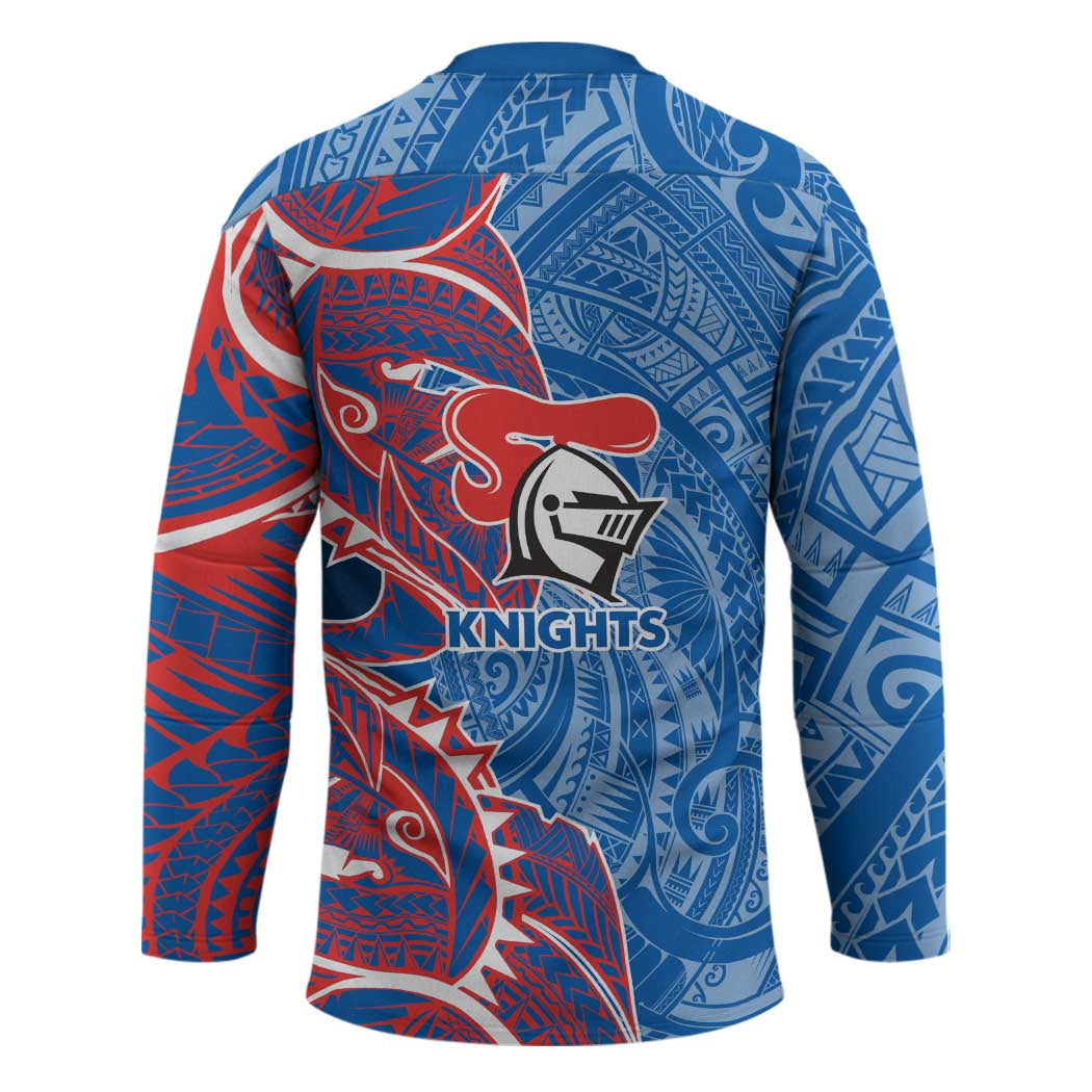 Newcastle Knights Hockey Jersey Polynesian Tribal Tattoo Pacific Sport Art
