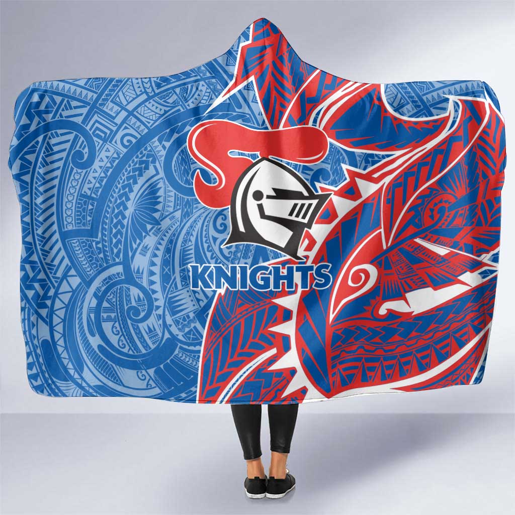 Newcastle Knights Hooded Blanket Polynesian Tribal Tattoo Pacific Sport Art