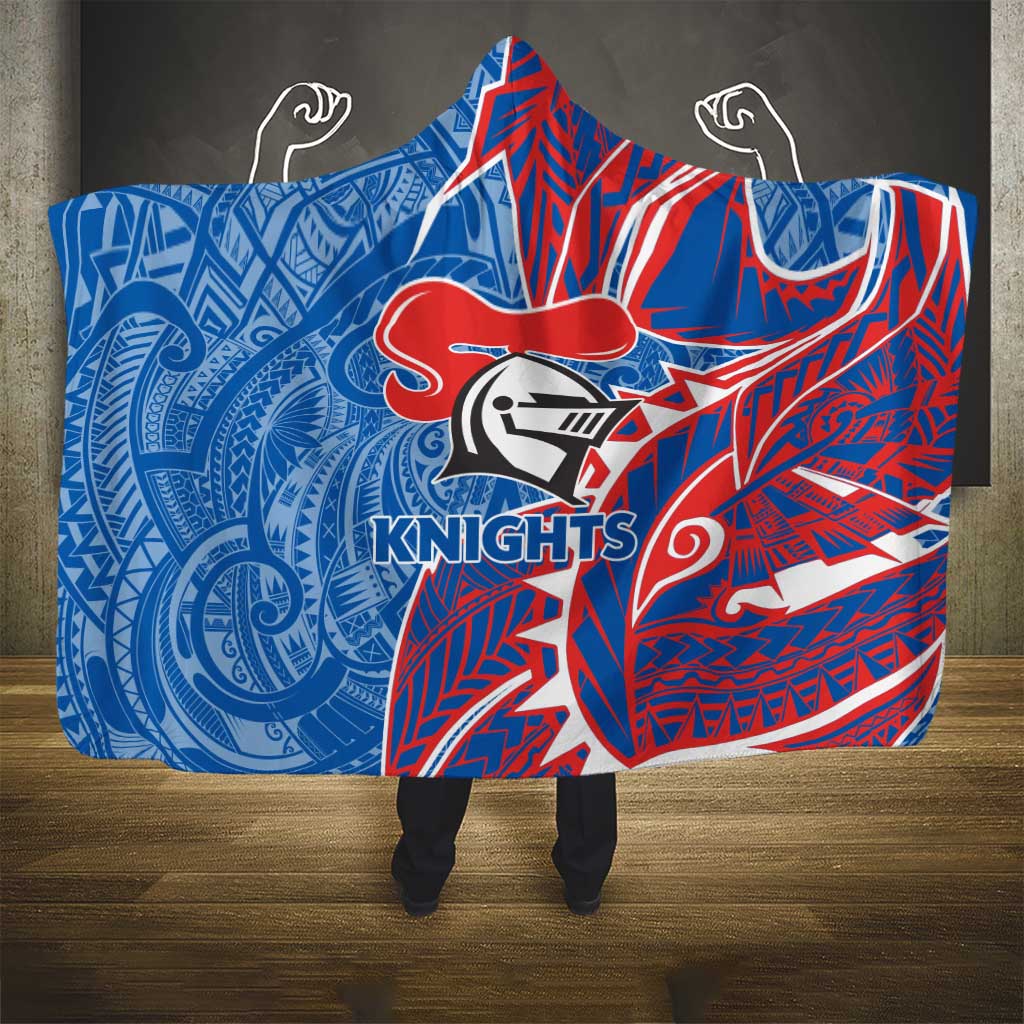 Newcastle Knights Hooded Blanket Polynesian Tribal Tattoo Pacific Sport Art