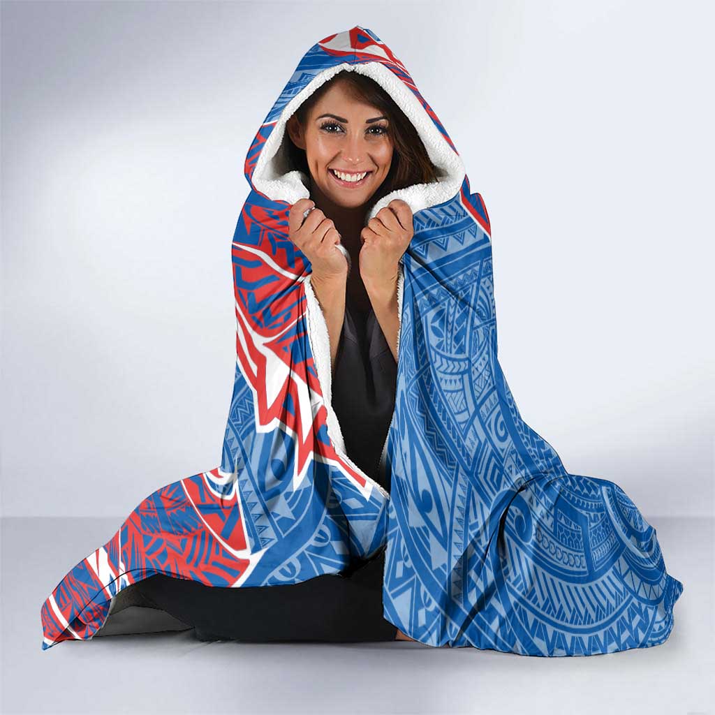 Newcastle Knights Hooded Blanket Polynesian Tribal Tattoo Pacific Sport Art