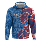 Newcastle Knights Hoodie Polynesian Tribal Tattoo Pacific Sport Art