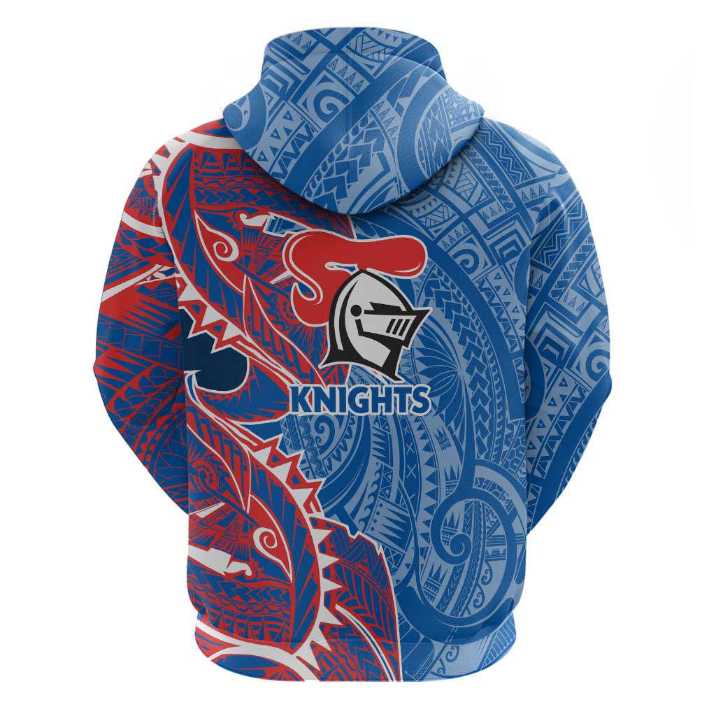 Newcastle Knights Hoodie Polynesian Tribal Tattoo Pacific Sport Art