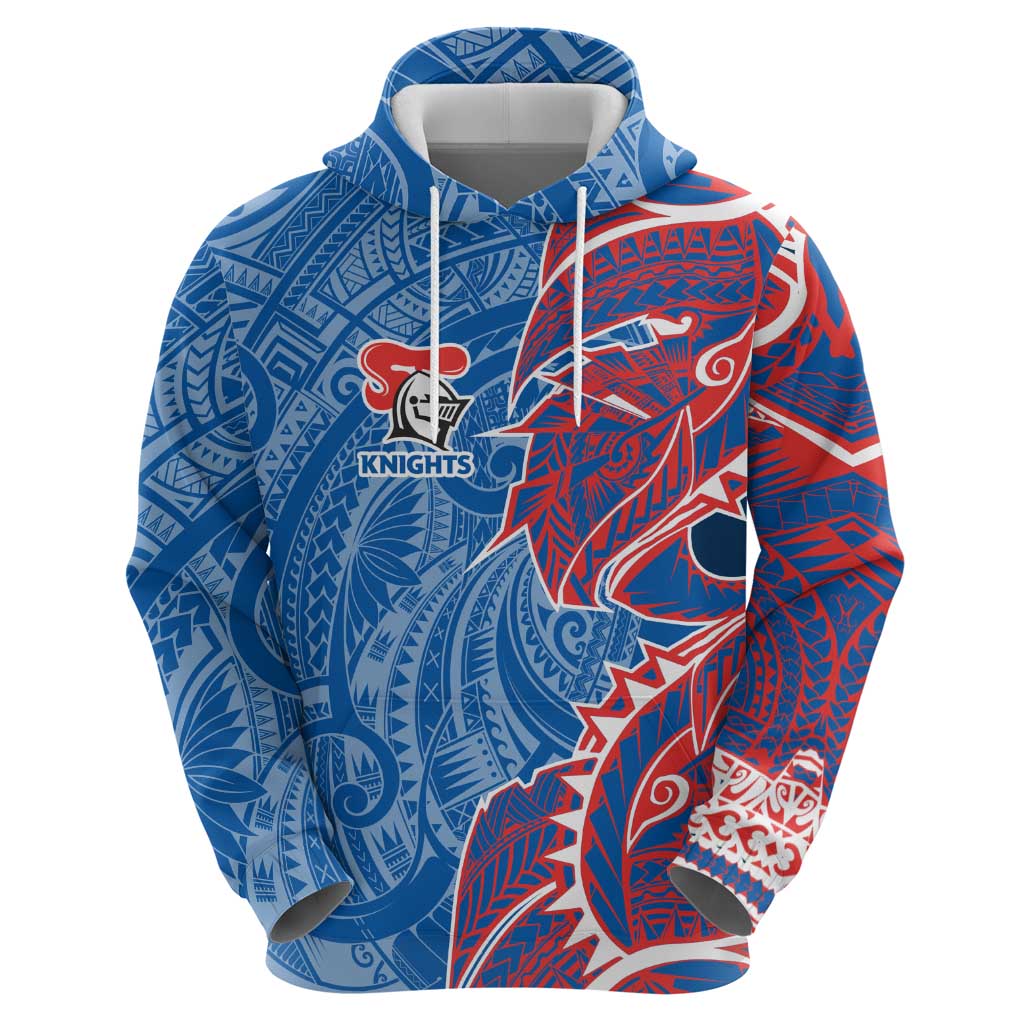 Newcastle Knights Hoodie Polynesian Tribal Tattoo Pacific Sport Art