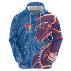 Newcastle Knights Hoodie Polynesian Tribal Tattoo Pacific Sport Art