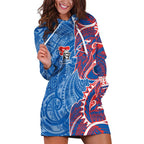 Newcastle Knights Hoodie Dress Polynesian Tribal Tattoo Pacific Sport Art