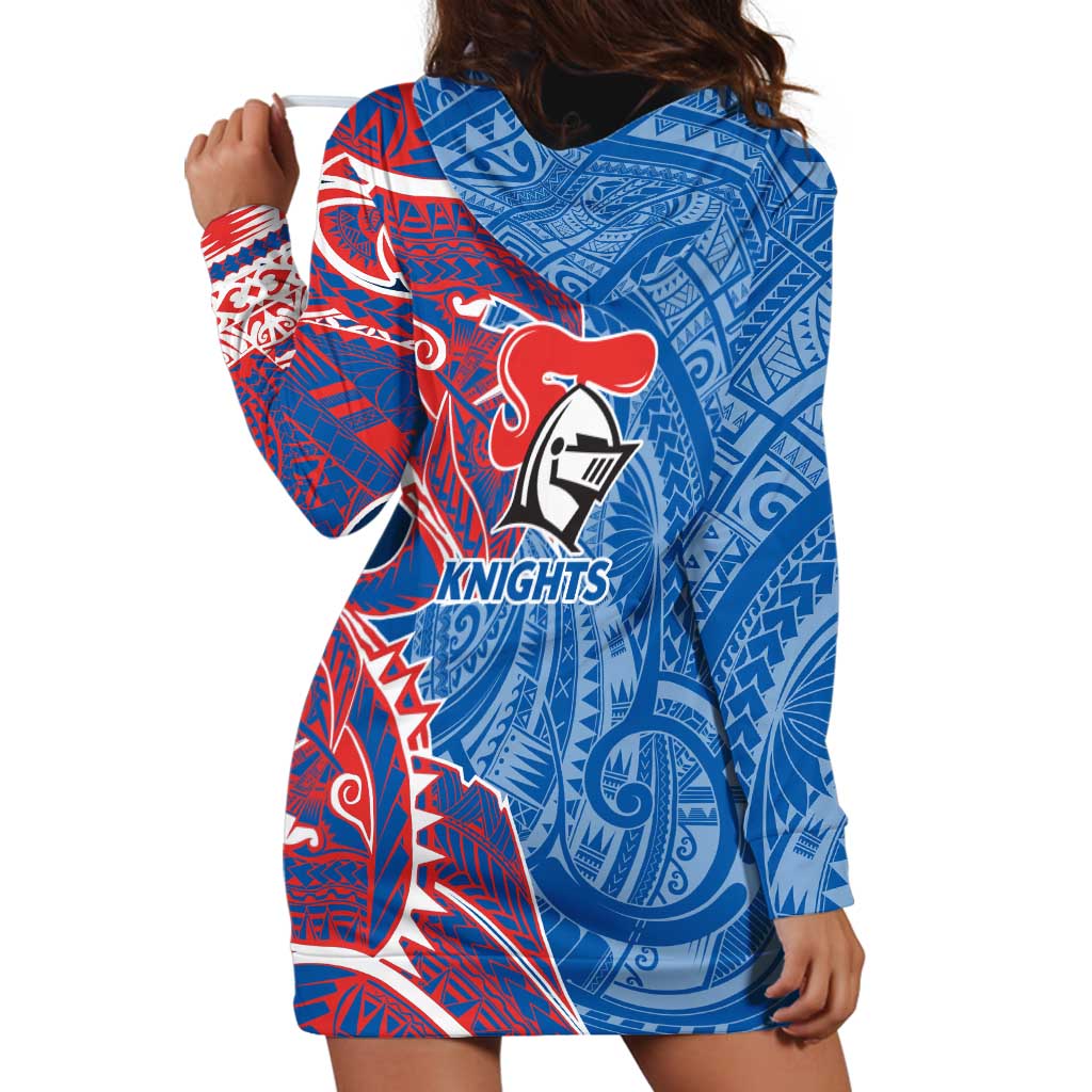 Newcastle Knights Hoodie Dress Polynesian Tribal Tattoo Pacific Sport Art