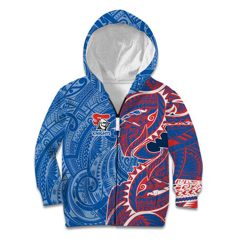 Newcastle Knights Kid Hoodie Polynesian Tribal Tattoo Pacific Sport Art