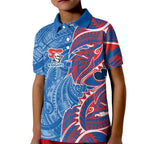 Newcastle Knights Kid Polo Shirt Polynesian Tribal Tattoo Pacific Sport Art