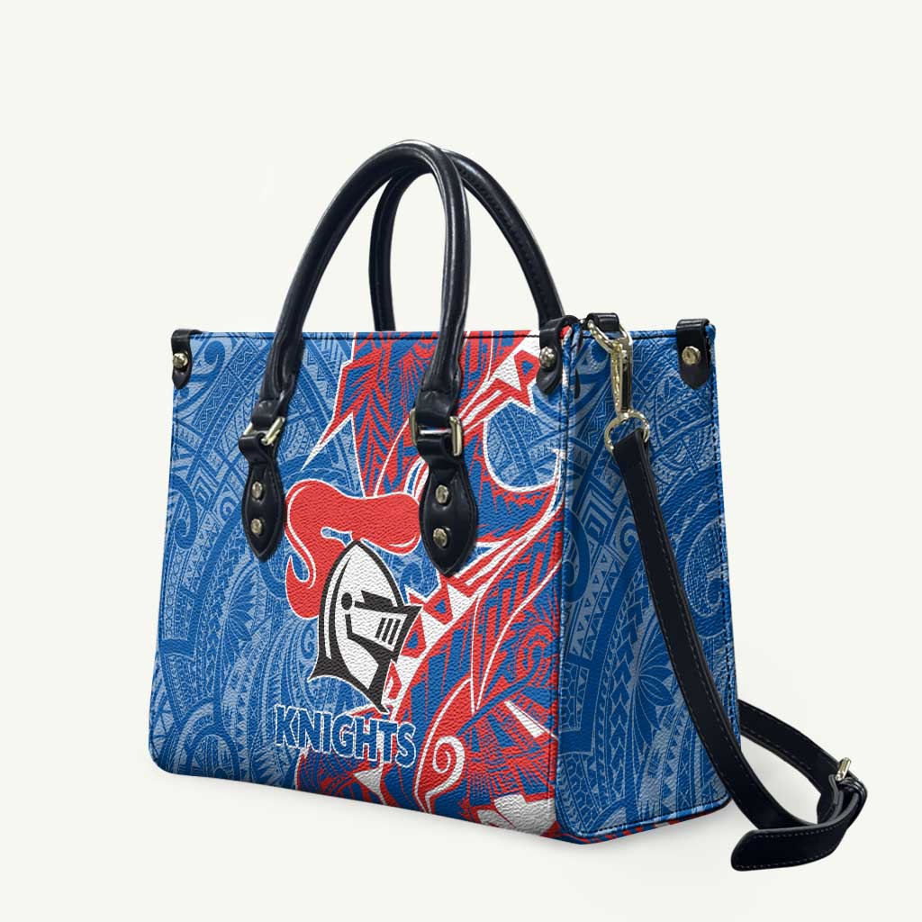 Newcastle Knights Leather Bag Polynesian Tribal Tattoo Pacific Sport Art