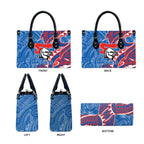 Newcastle Knights Leather Bag Polynesian Tribal Tattoo Pacific Sport Art