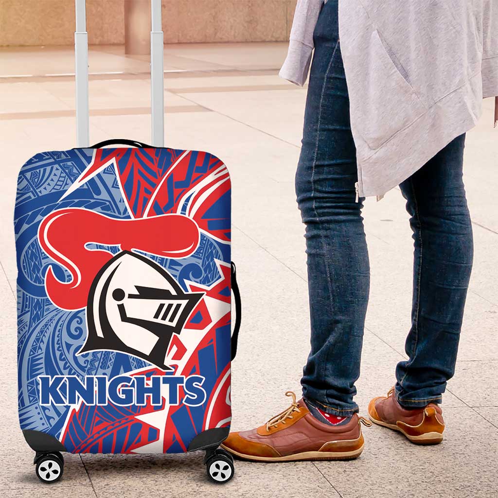 Newcastle Knights Luggage Cover Polynesian Tribal Tattoo Pacific Sport Art