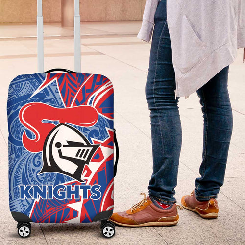 Newcastle Knights Luggage Cover Polynesian Tribal Tattoo Pacific Sport Art