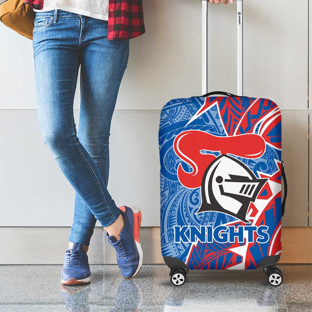 Newcastle Knights Luggage Cover Polynesian Tribal Tattoo Pacific Sport Art