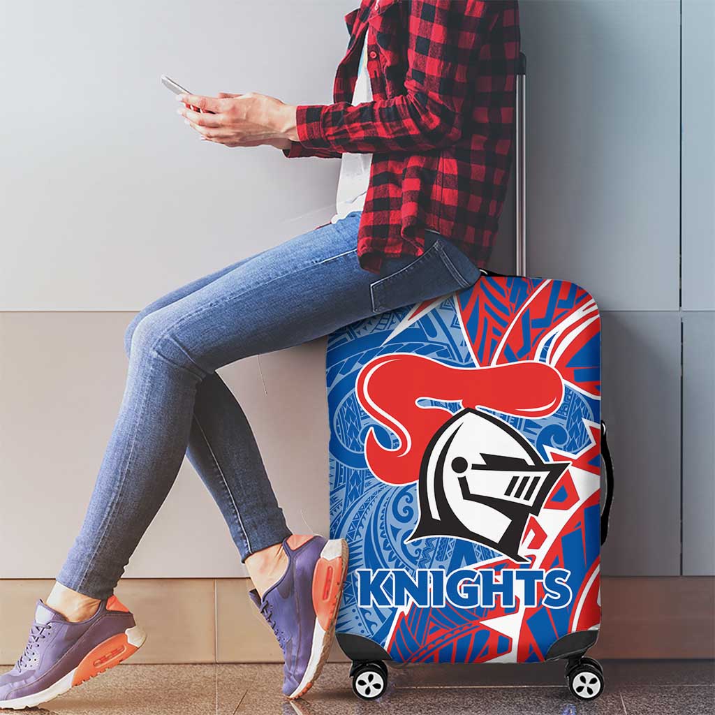 Newcastle Knights Luggage Cover Polynesian Tribal Tattoo Pacific Sport Art