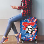 Newcastle Knights Luggage Cover Polynesian Tribal Tattoo Pacific Sport Art
