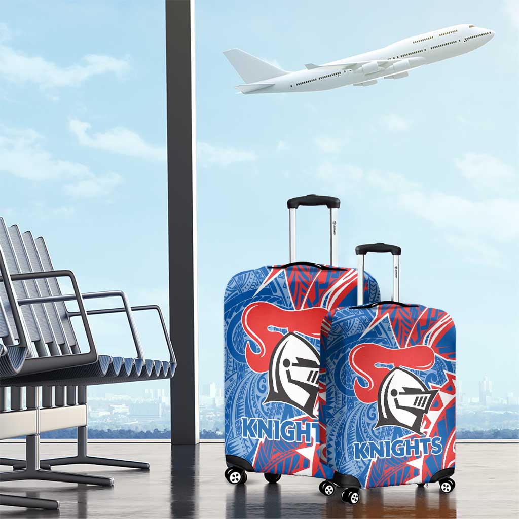 Newcastle Knights Luggage Cover Polynesian Tribal Tattoo Pacific Sport Art