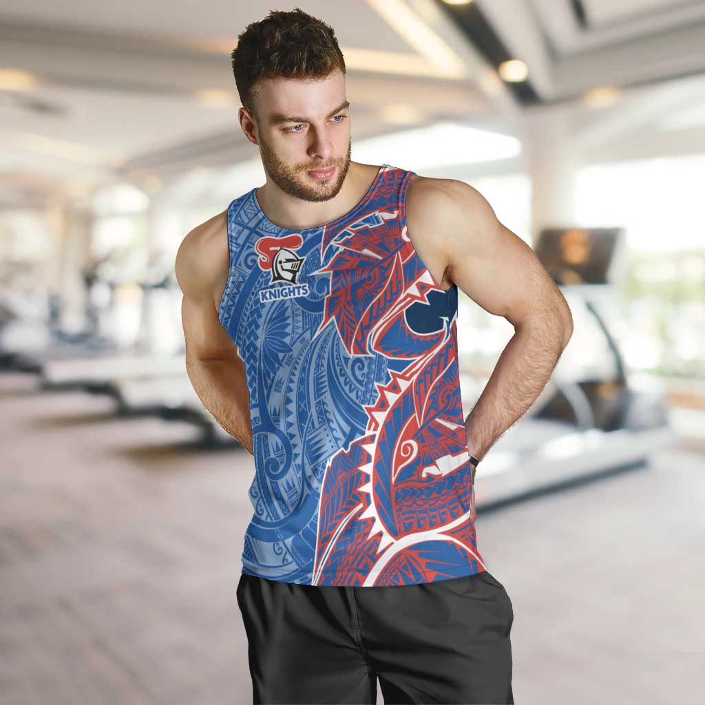 Newcastle Knights Men Tank Top Polynesian Tribal Tattoo Pacific Sport Art