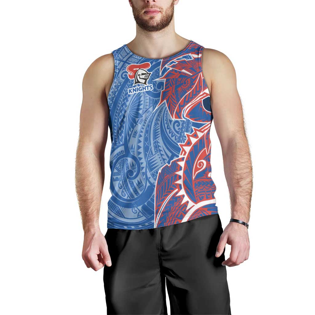 Newcastle Knights Men Tank Top Polynesian Tribal Tattoo Pacific Sport Art