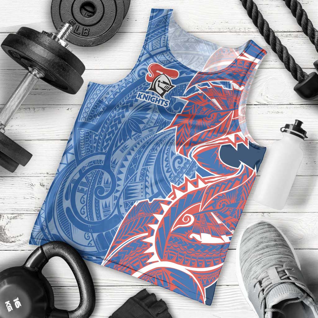 Newcastle Knights Men Tank Top Polynesian Tribal Tattoo Pacific Sport Art