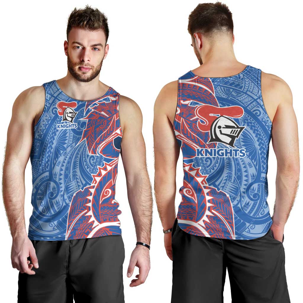 Newcastle Knights Men Tank Top Polynesian Tribal Tattoo Pacific Sport Art