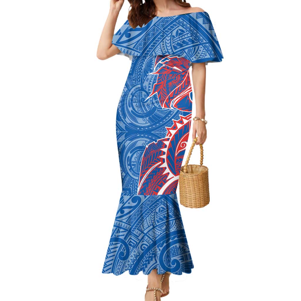 Newcastle Knights Mermaid Dress Polynesian Tribal Tattoo Pacific Sport Art