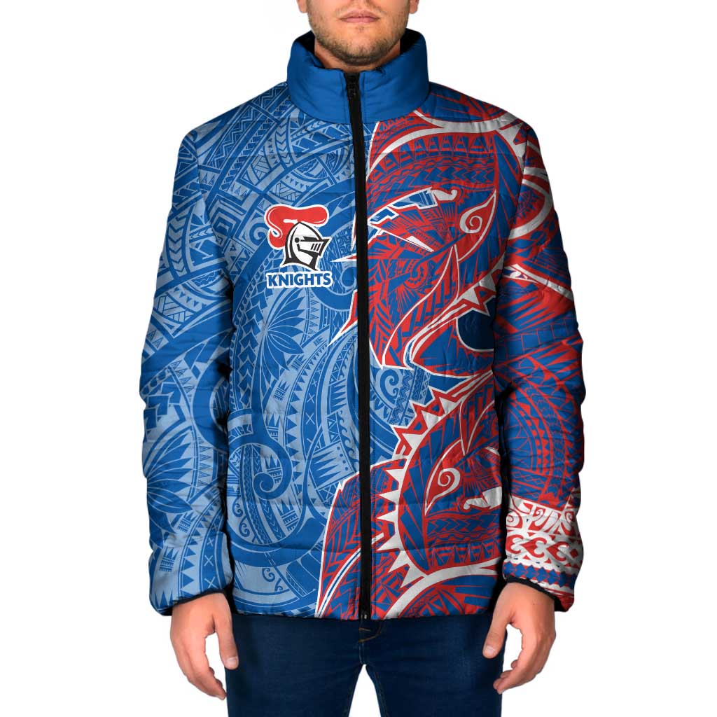 Newcastle Knights Padded Jacket Polynesian Tribal Tattoo Pacific Sport Art