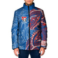 Newcastle Knights Padded Jacket Polynesian Tribal Tattoo Pacific Sport Art