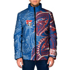 Newcastle Knights Padded Jacket Polynesian Tribal Tattoo Pacific Sport Art