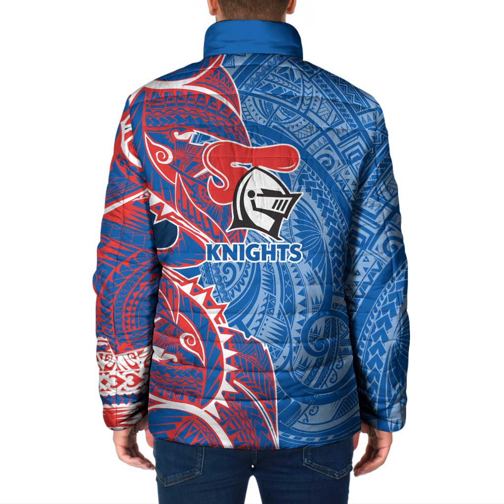 Newcastle Knights Padded Jacket Polynesian Tribal Tattoo Pacific Sport Art
