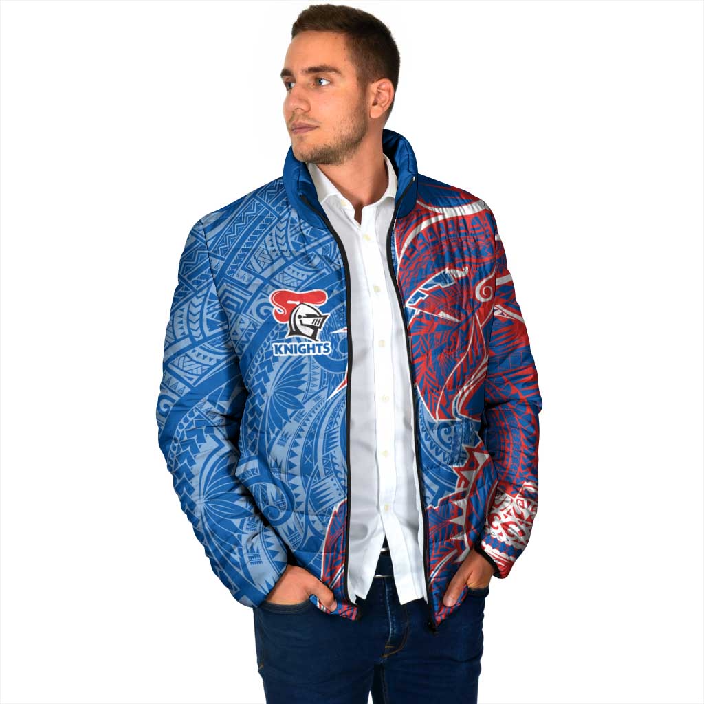 Newcastle Knights Padded Jacket Polynesian Tribal Tattoo Pacific Sport Art