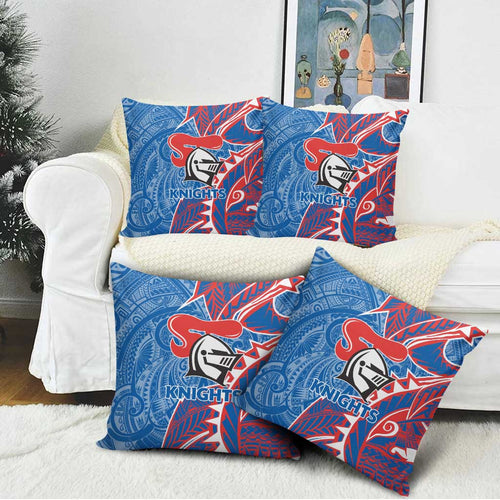 Newcastle Knights Pillow Cover Polynesian Tribal Tattoo Pacific Sport Art