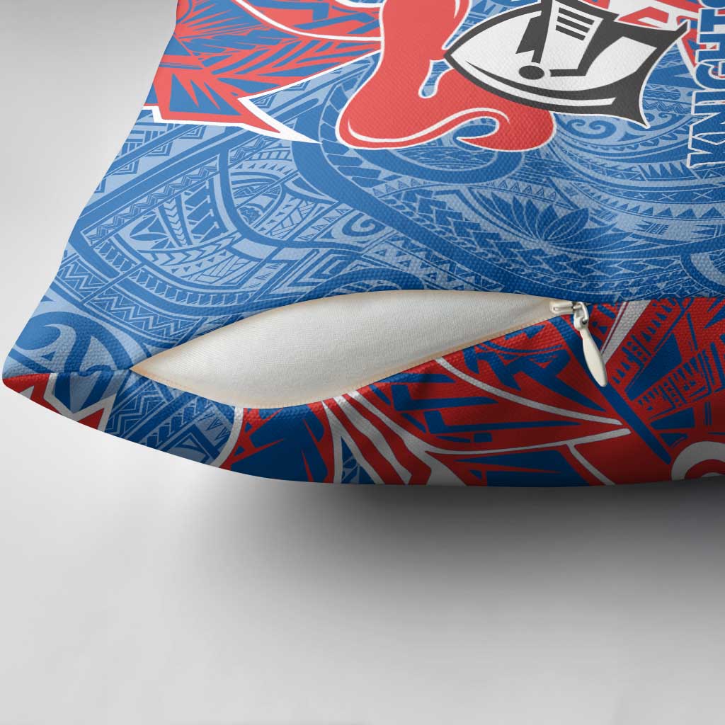 Newcastle Knights Pillow Cover Polynesian Tribal Tattoo Pacific Sport Art
