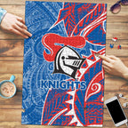 Newcastle Knights Puzzle Polynesian Tribal Tattoo Pacific Sport Art