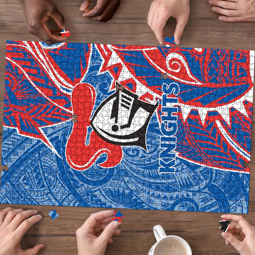 Newcastle Knights Puzzle Polynesian Tribal Tattoo Pacific Sport Art
