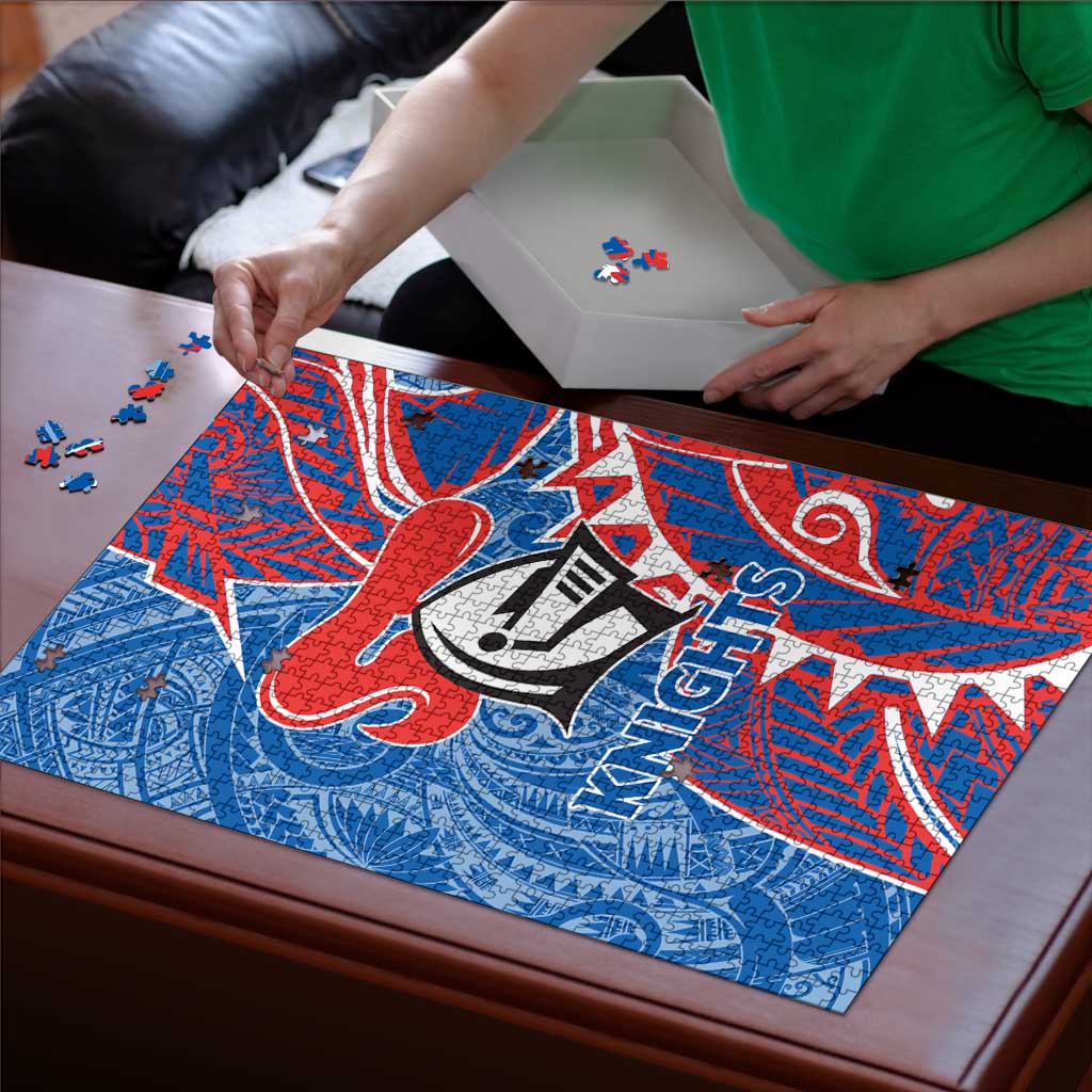 Newcastle Knights Puzzle Polynesian Tribal Tattoo Pacific Sport Art