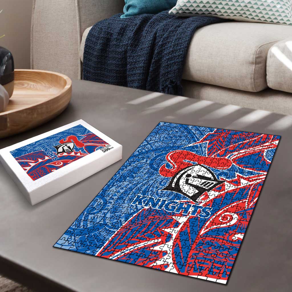 Newcastle Knights Puzzle Polynesian Tribal Tattoo Pacific Sport Art