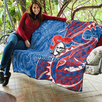 Newcastle Knights Quilt Polynesian Tribal Tattoo Pacific Sport Art