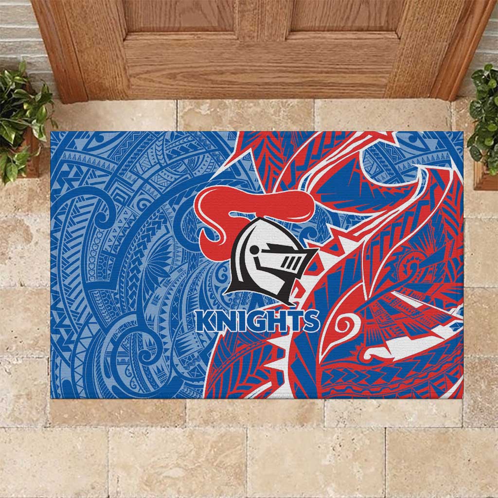 Newcastle Knights Rubber Doormat Polynesian Tribal Tattoo Pacific Sport Art
